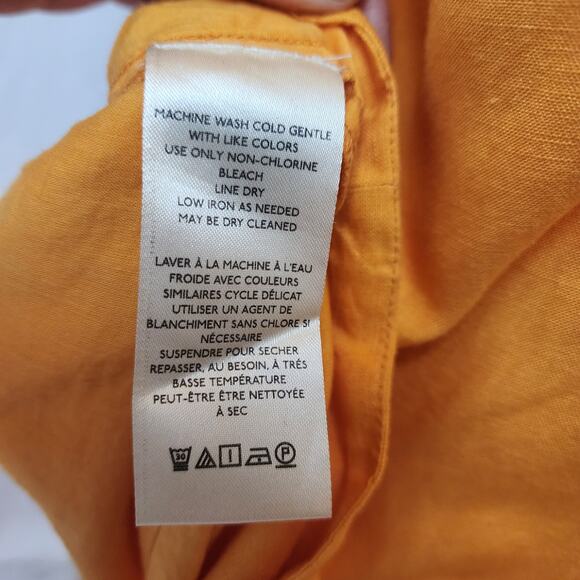 By Anthropologie one shoulder waistless mini dress linen blend woman's size xs - Picture 11 of 11